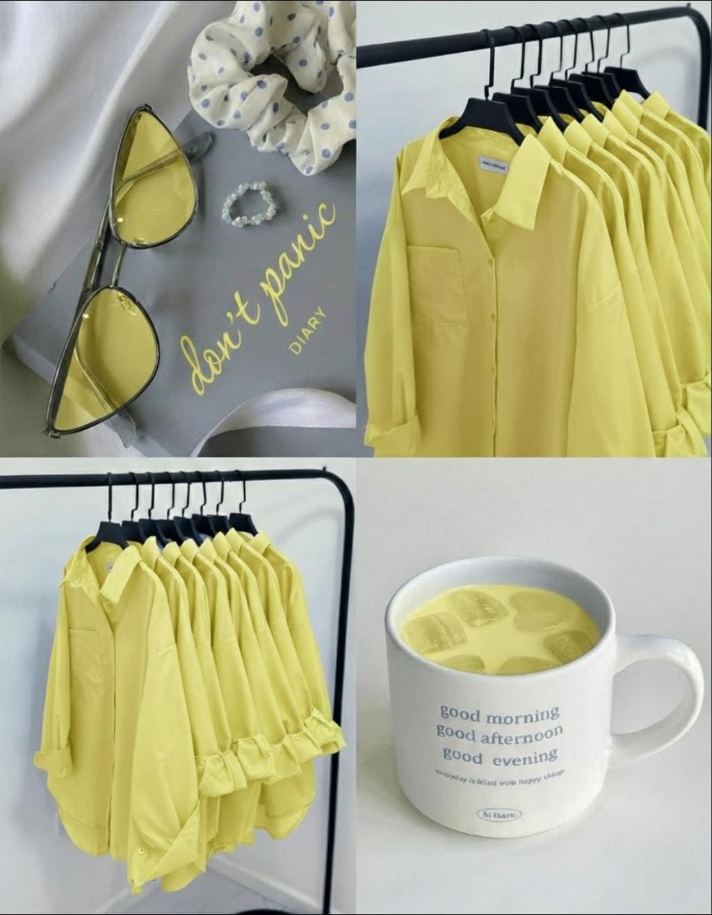 Butter Yellow Button Down Shirt