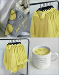 Butter Yellow Button Down Shirt
