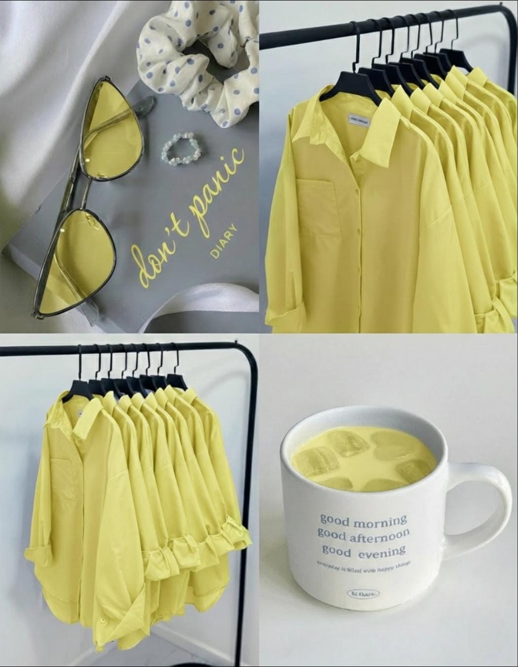 Butter Yellow Button Down Shirt