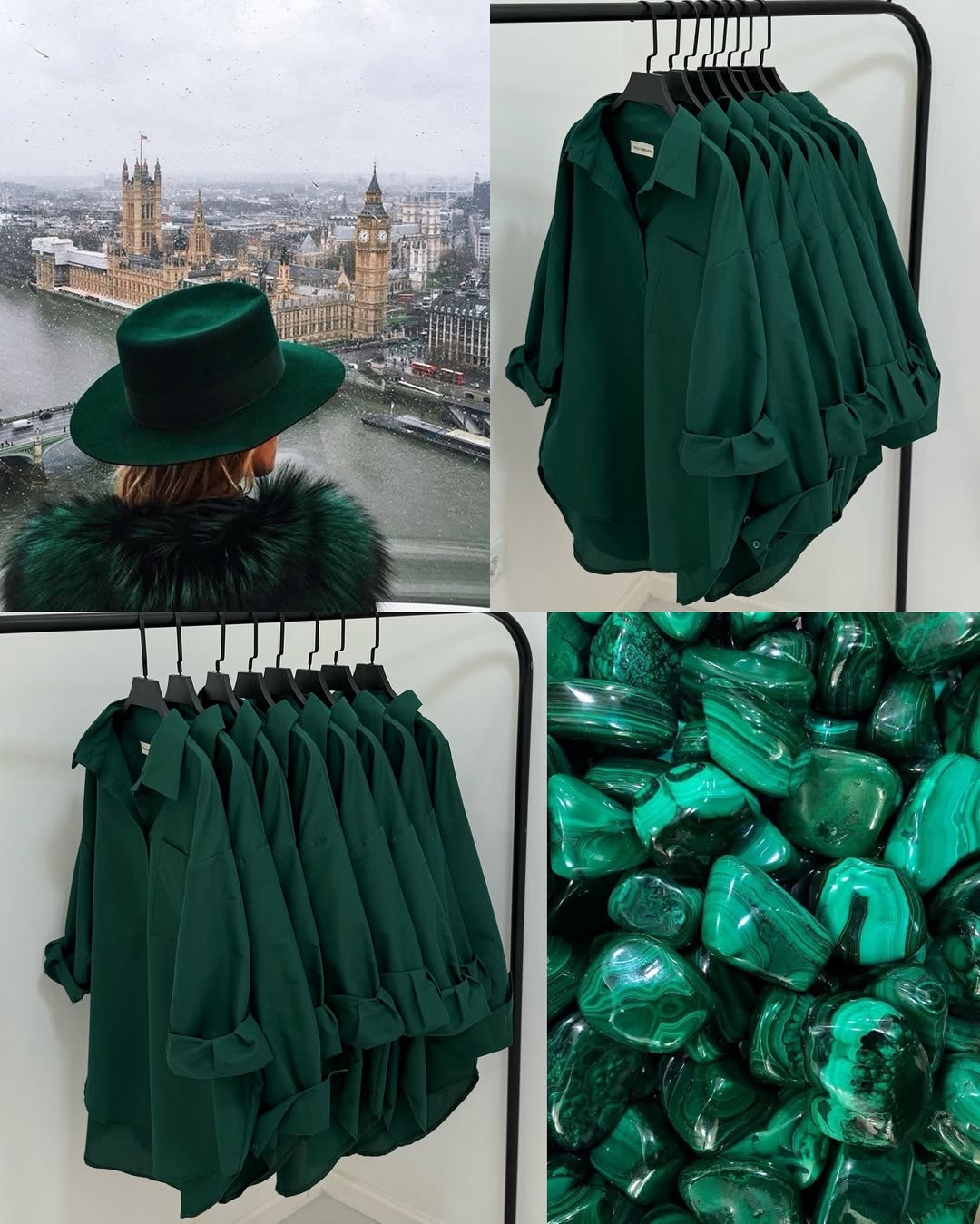 Bottle Green Button Down Shirt