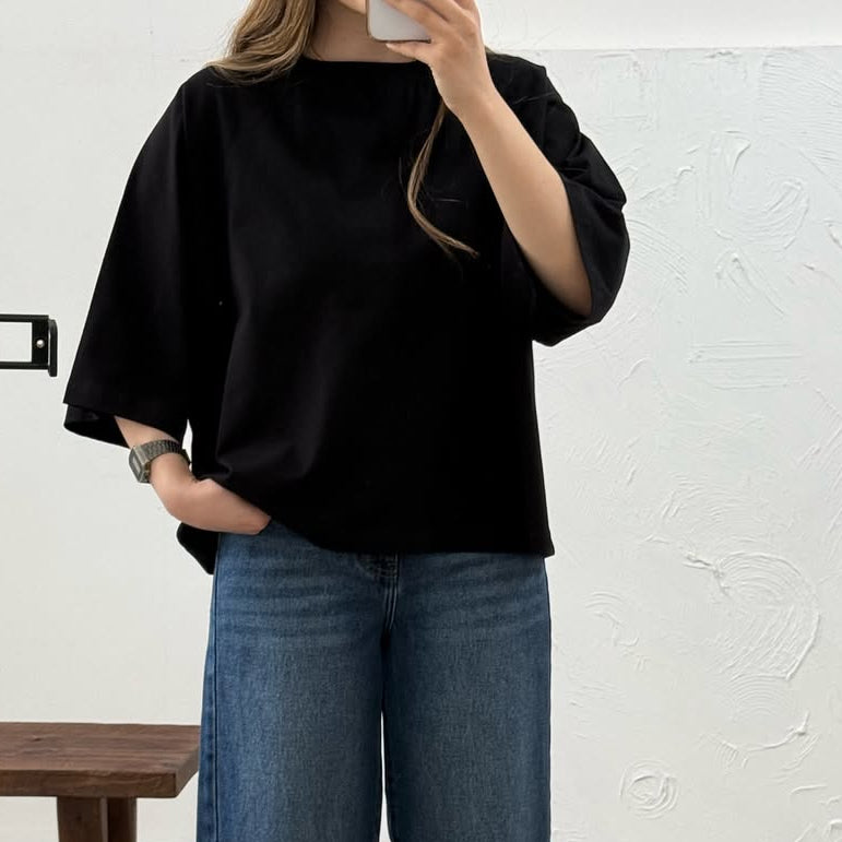Black Oversized Tee