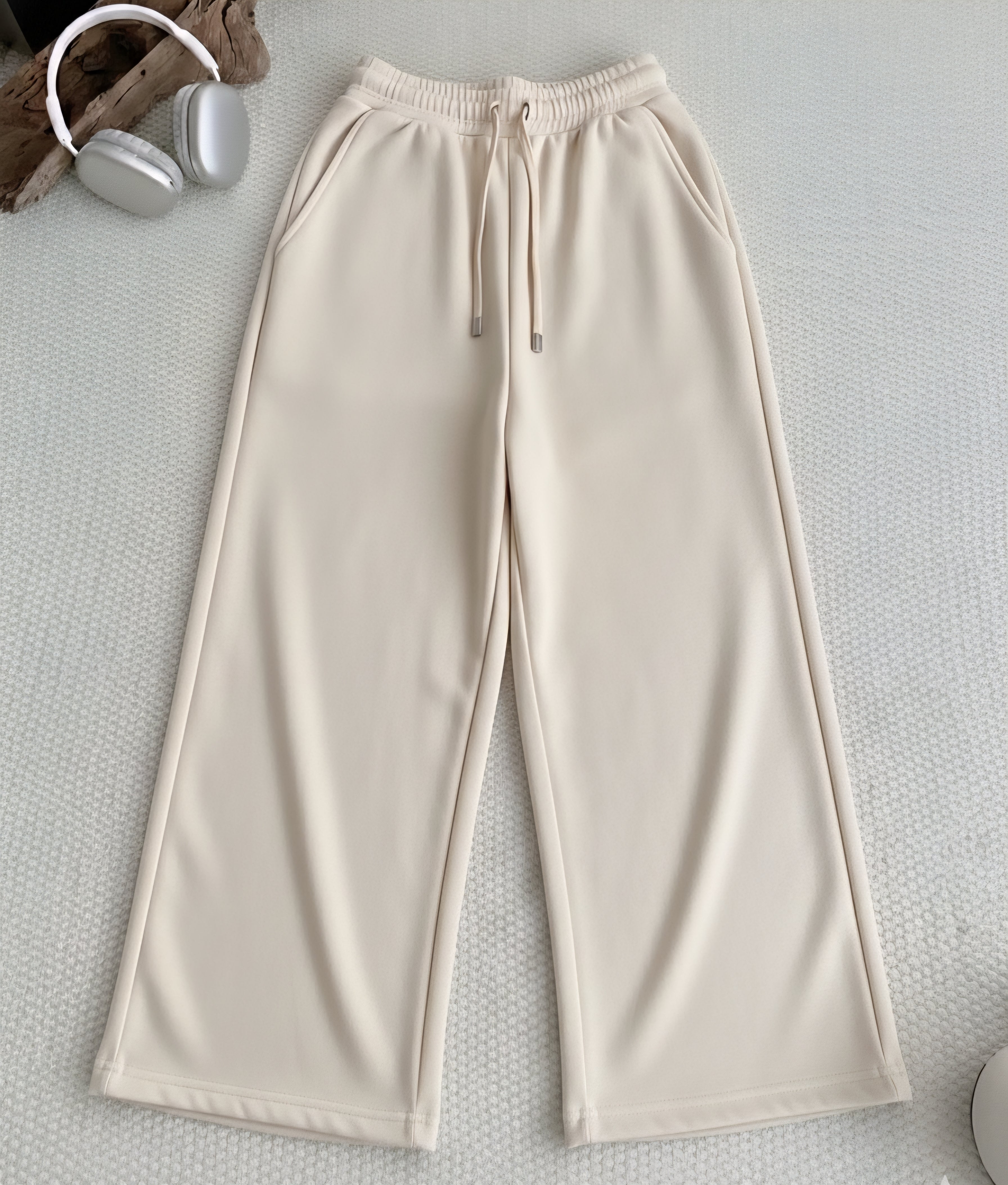 Beige Flapper Trouser
