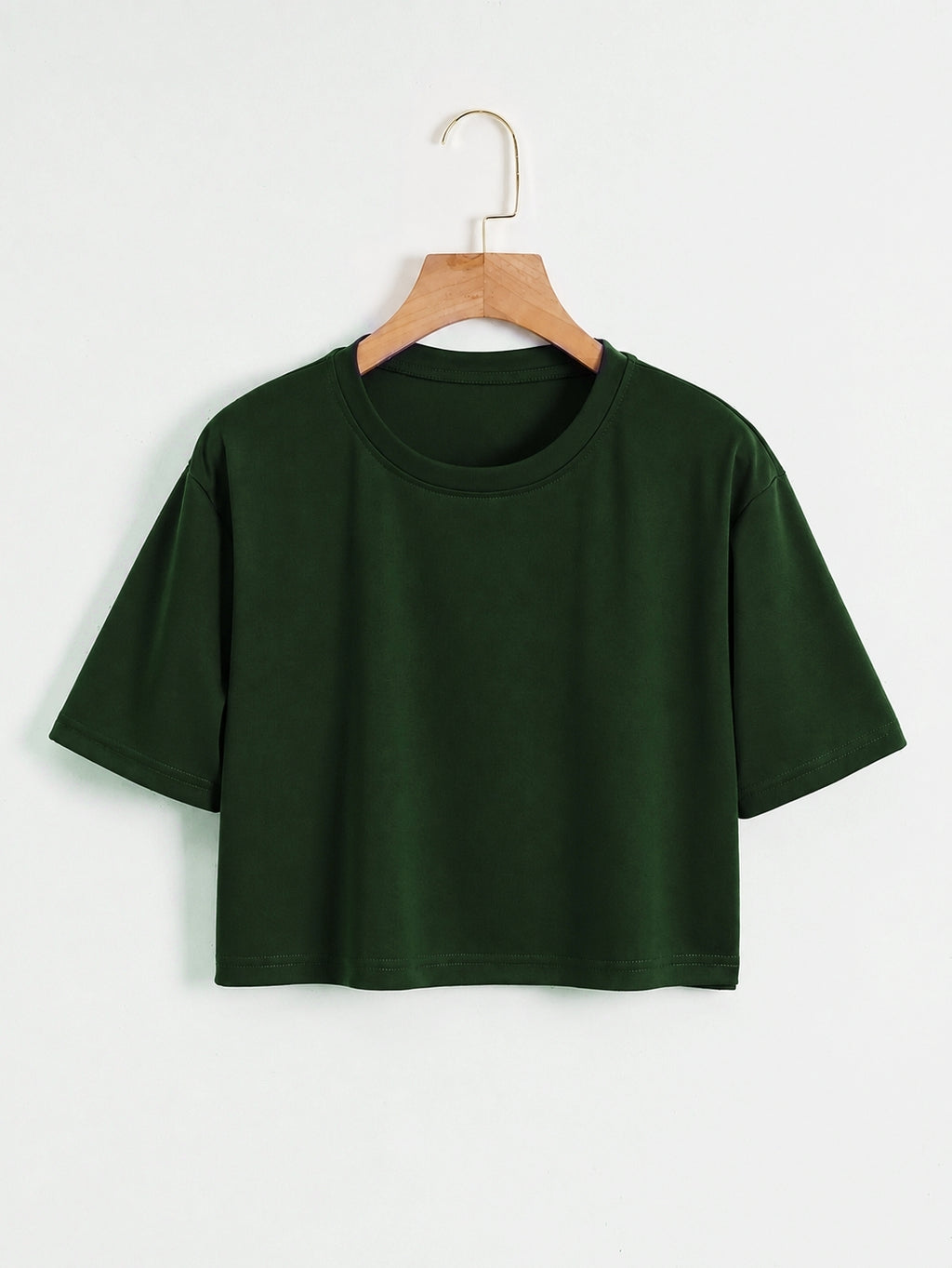 Forest Green Cropped Tee