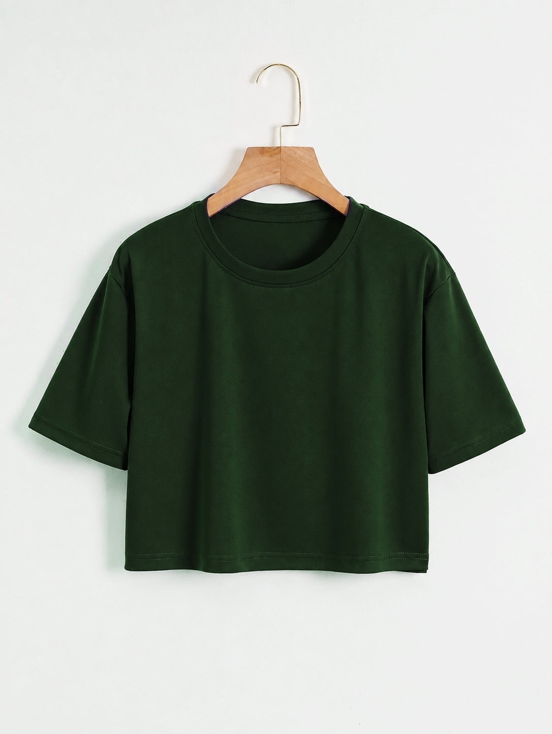 Forest Green Cropped Tee