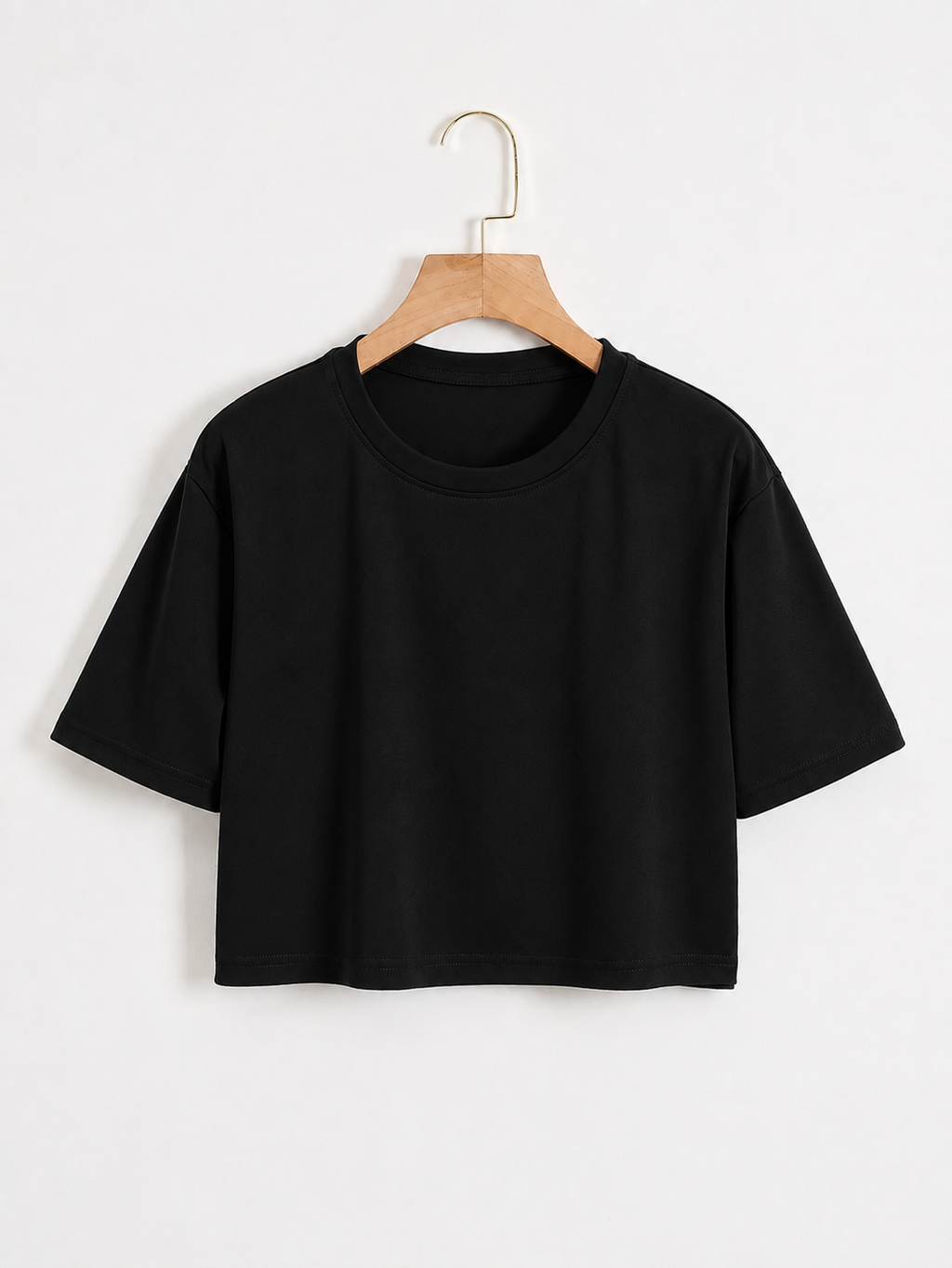 Black Cropped Tee